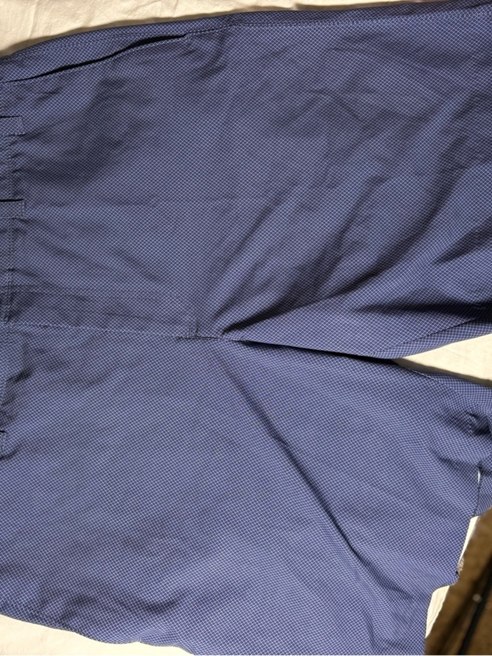 Blue Textured Shorts